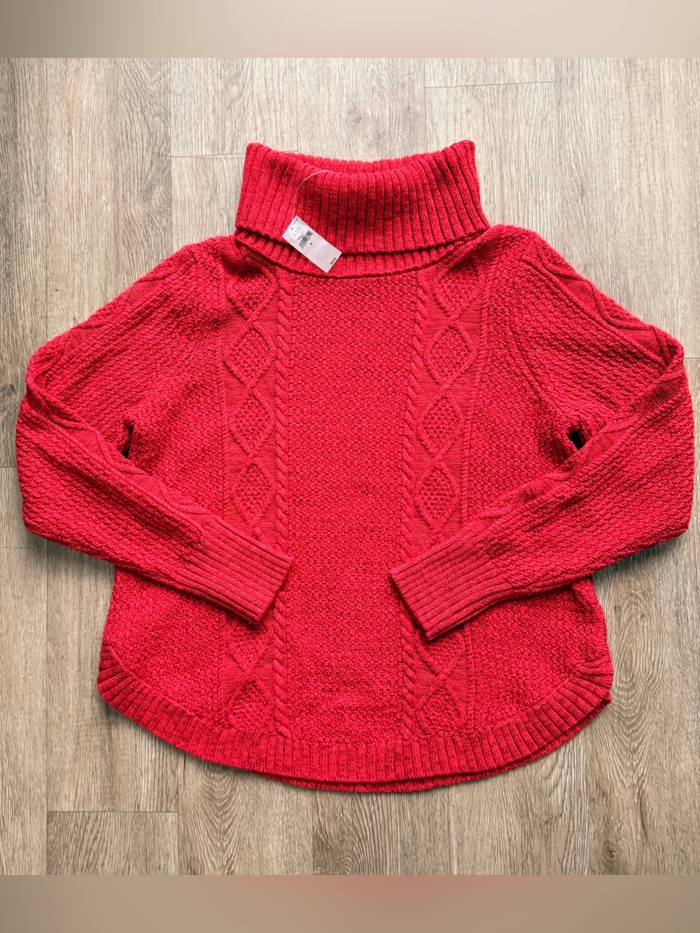 Red 100% Cotton GAP Cable Knit Sweater